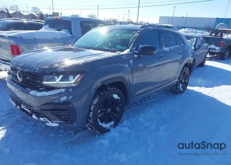 2023 Volkswagen Atlas Cross Sport 2.0T Sel R-Line Black from USA, damaged, VIN 1V2SC2CA6PC206219